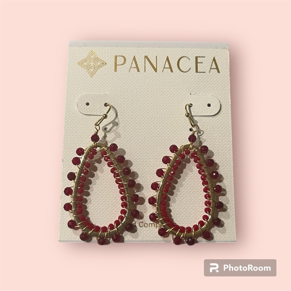 Panacea by Nordstrom Gold Beaded Dangle Earrings